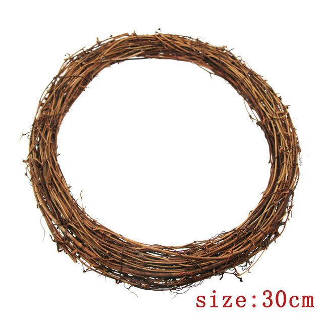 DIY Home Decor Natural Rattan Wreath - DropOnline.co