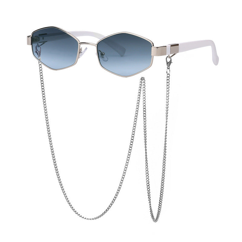 Women's Fashion Personality Chain Korean Style Sunglasses - Trendy Eyewear - DropOnline.co