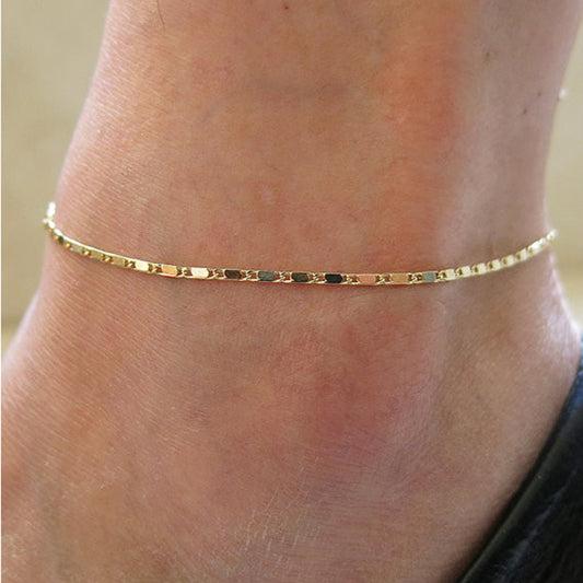 All-Match Fresh and Popular Simple Beach Chain Anklet - DropOnline.co