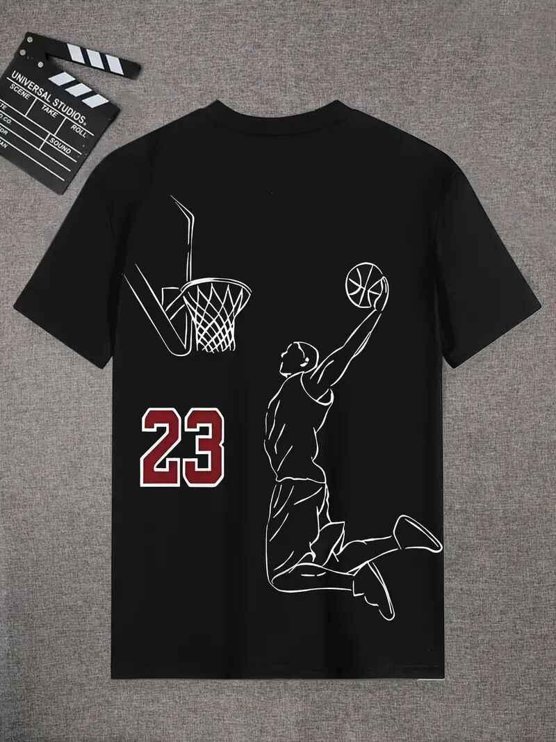 Men's Printed Short Sleeve T-Shirt - Casual Graphic Tee