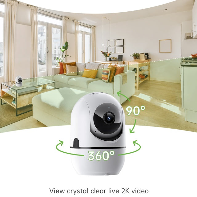 2-way Video Call Network Camera PTZ WIFI Security Cam AI Smart Camera For Home Night Vision Wireless Indoor Camera - DropOnline.co