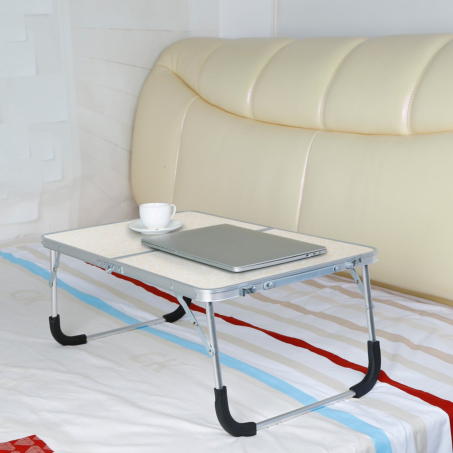 1Pc Foldable Laptop Table Notebook Bed Desk Breakfast Reading Writing Lap Tray For Sofa Couch Floor Dormitory - DropOnline.co