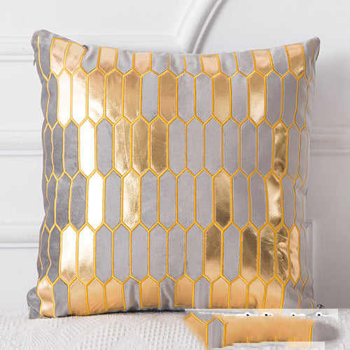 Golden Sofa Pillow Office Car Lumbar Cushion - DropOnline.co