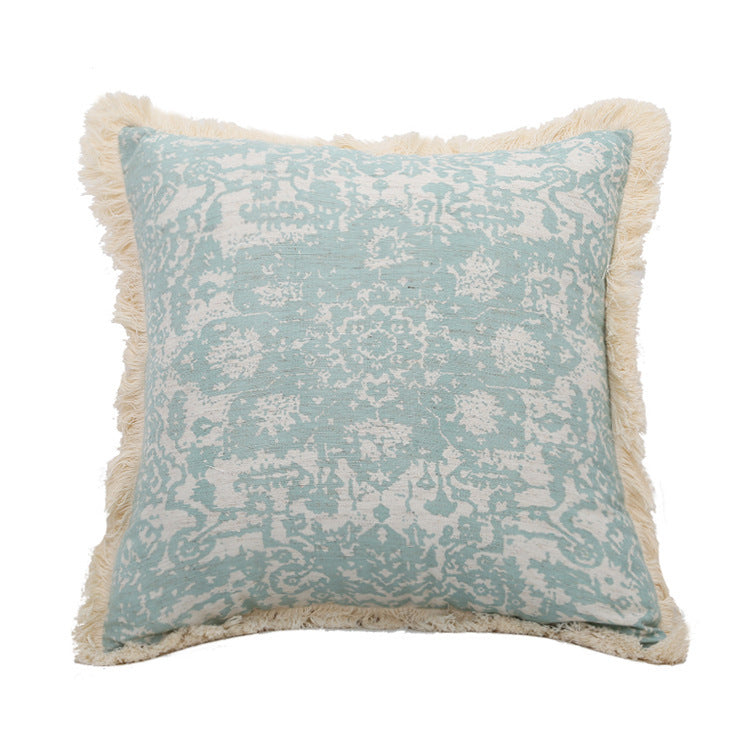 Printed woven tufted pillow cushion cover - DropOnline.co