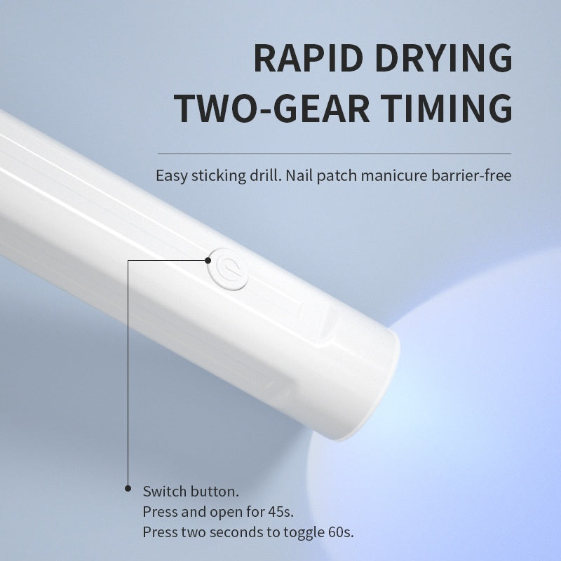 Handheld UV Light For Gel Nails, Mini Nail Light, Portable LED Nail Lamp, Cordless Rechargeable USB Nail Dryer For Fast Curing - DropOnline.co