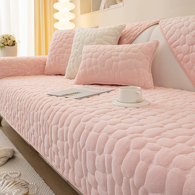 Milk Velvet Winter Sofa Cushion Thickened Anti Slip Seat Cushion - DropOnline.co