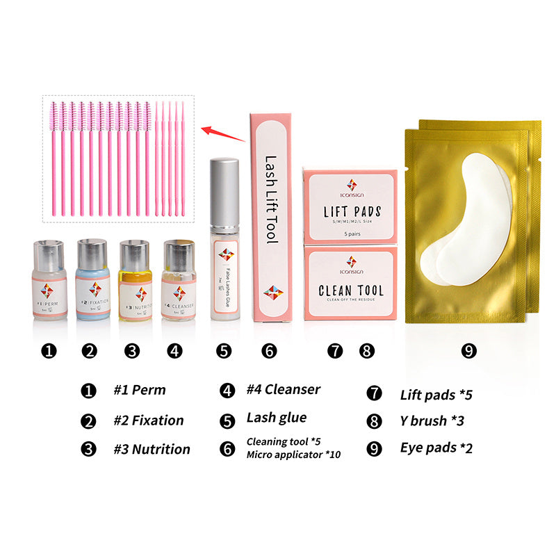 Upgrade Version Lash Lift Kit ICONSIGN Lifting Perm Eyelash Eyes Makeup Tools - DropOnline.co