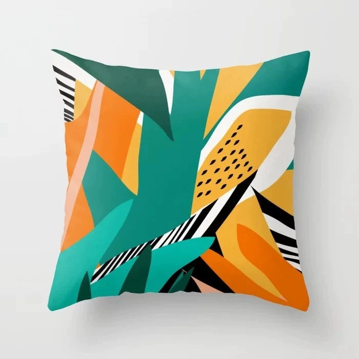 Abstract Geometric Portrait Pillowcase - Modern Art Home Sofa Cushion Pillow Cover - DropOnline.co