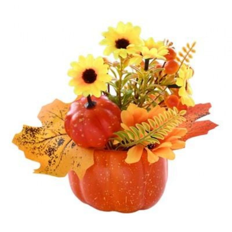 Artificial Pumpkin Flower Autumn Pumpkin Ornaments A - DropOnline.co