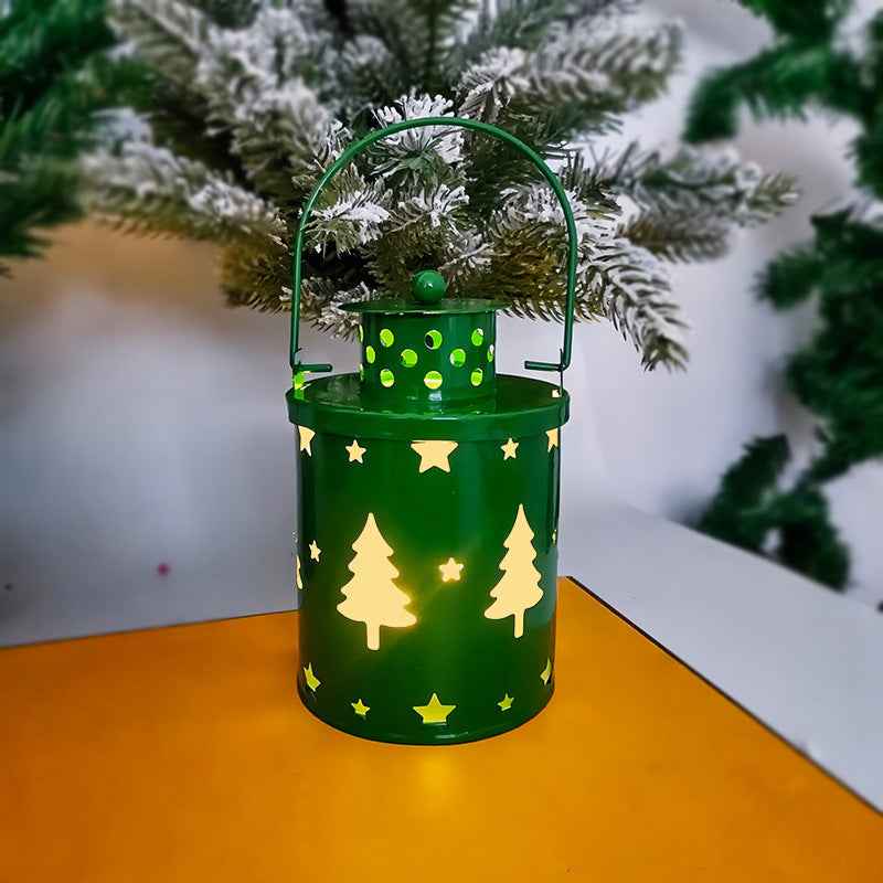 Christmas LED Candle Lantern - Nordic Style Electronic Wind Light Holiday Decoration - DropOnline.co