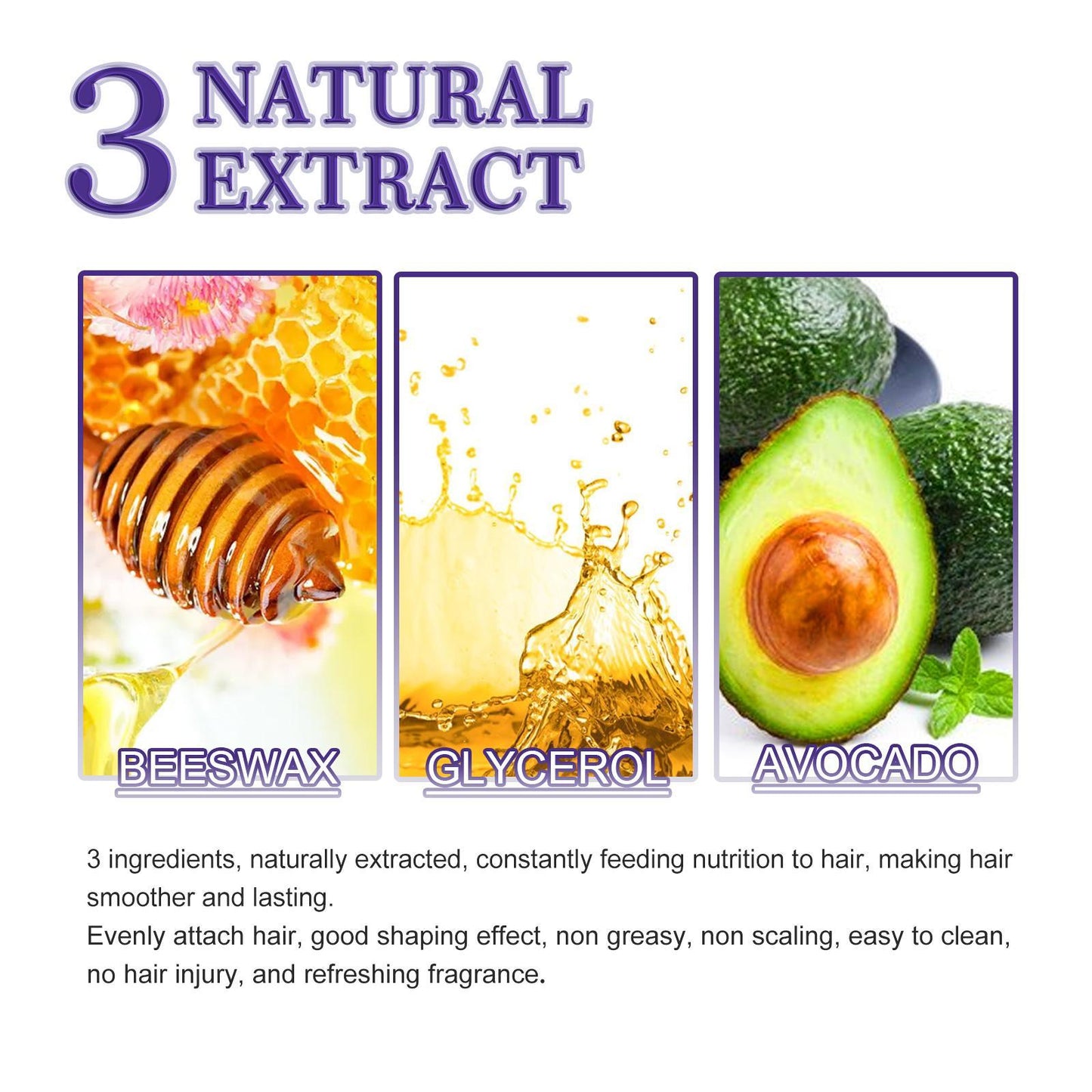 EELHOE Hair Wax Stick Broken Hair Polishing Hair Wax Stick Small Broken Hair Hair Finishing Broken Hair Styling Cream Haircare Gel Haircare - DropOnline.co