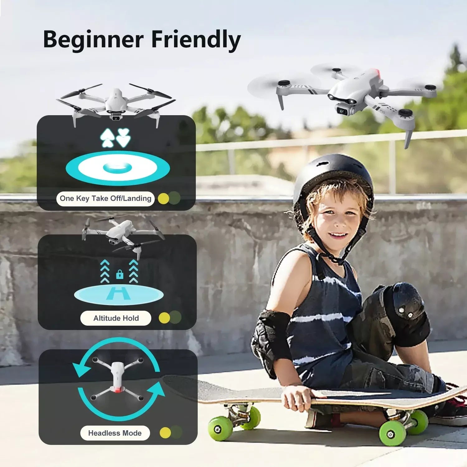 4DRC F10 Foldable Drone With Camera WIFI FPV For Adults,1080P HD FPV Live Video RC Quadcopter,Logistics Is Randomly Sent By UPS,USPS - DropOnline.co