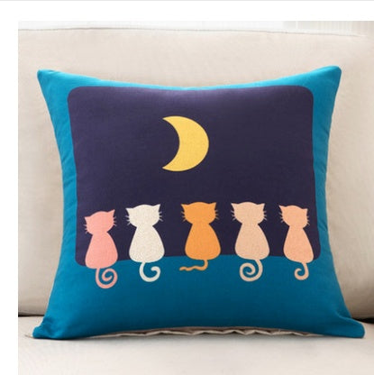 Square back cushion head cushion set square pillow cartoonpillow core pillow car small animal sofa - DropOnline.co