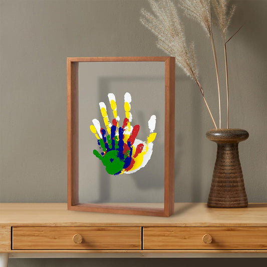 Art Print Souvenir Multi-person Handprint Diy Handprint Photo Frame - DropOnline.co