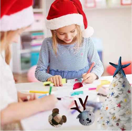 Seashells for Crafting Christmas Ornaments - 24pcs 2-3 Inch Natural White Scallop - DropOnline.co