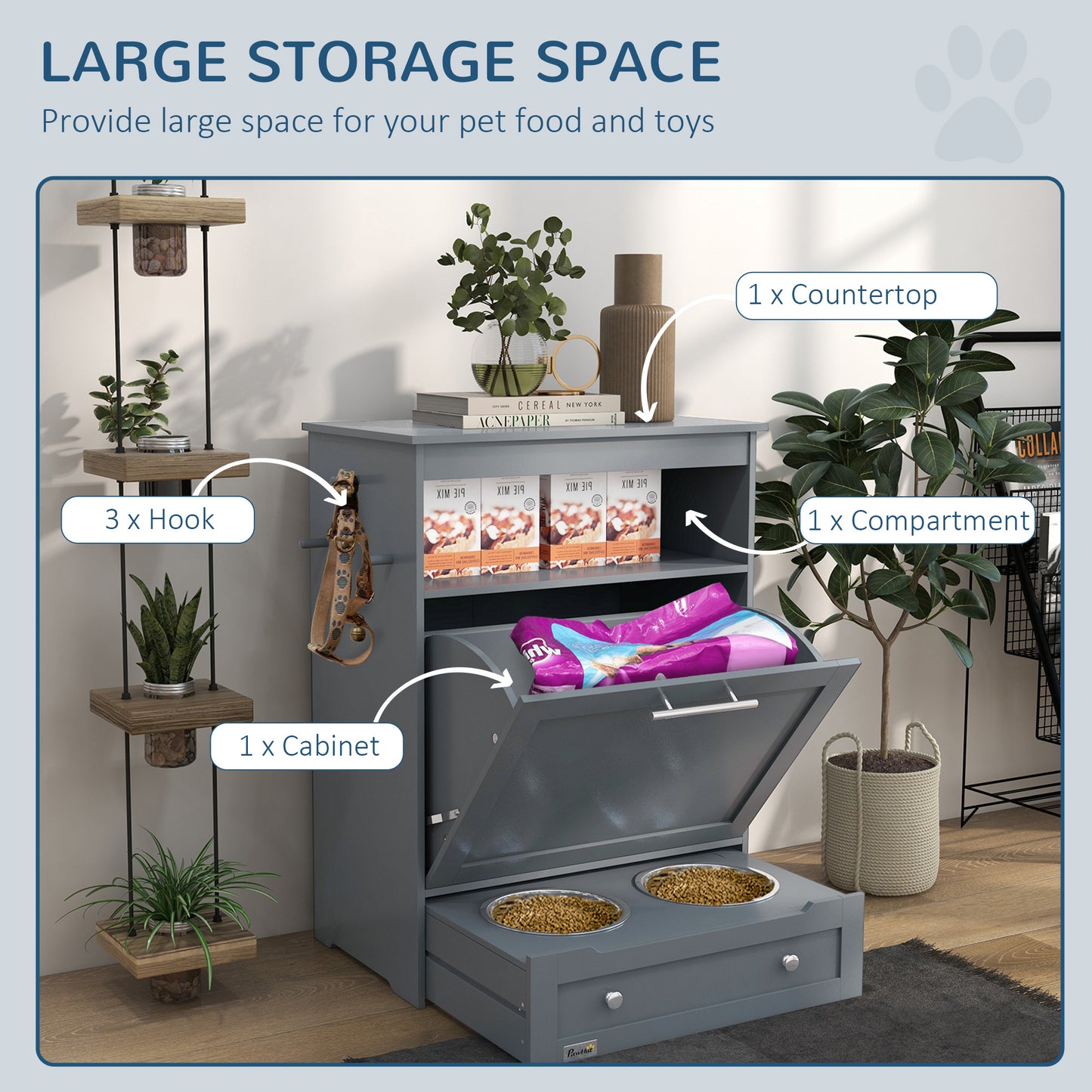 Pet Feeder Stations, Lockers, Dog Food Storage Containers - DropOnline.co