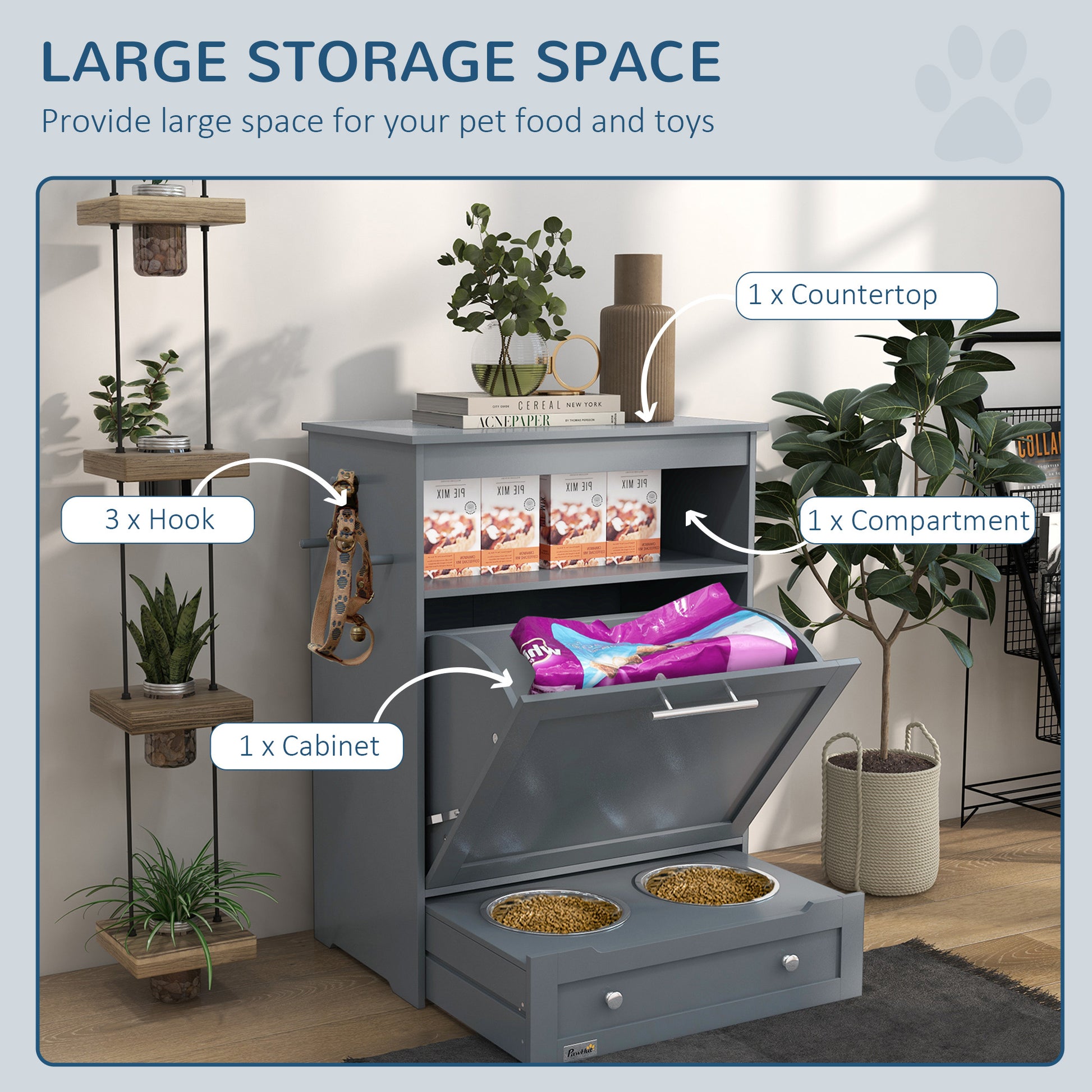 Pet Feeder Stations, Lockers, Dog Food Storage Containers - DropOnline.co