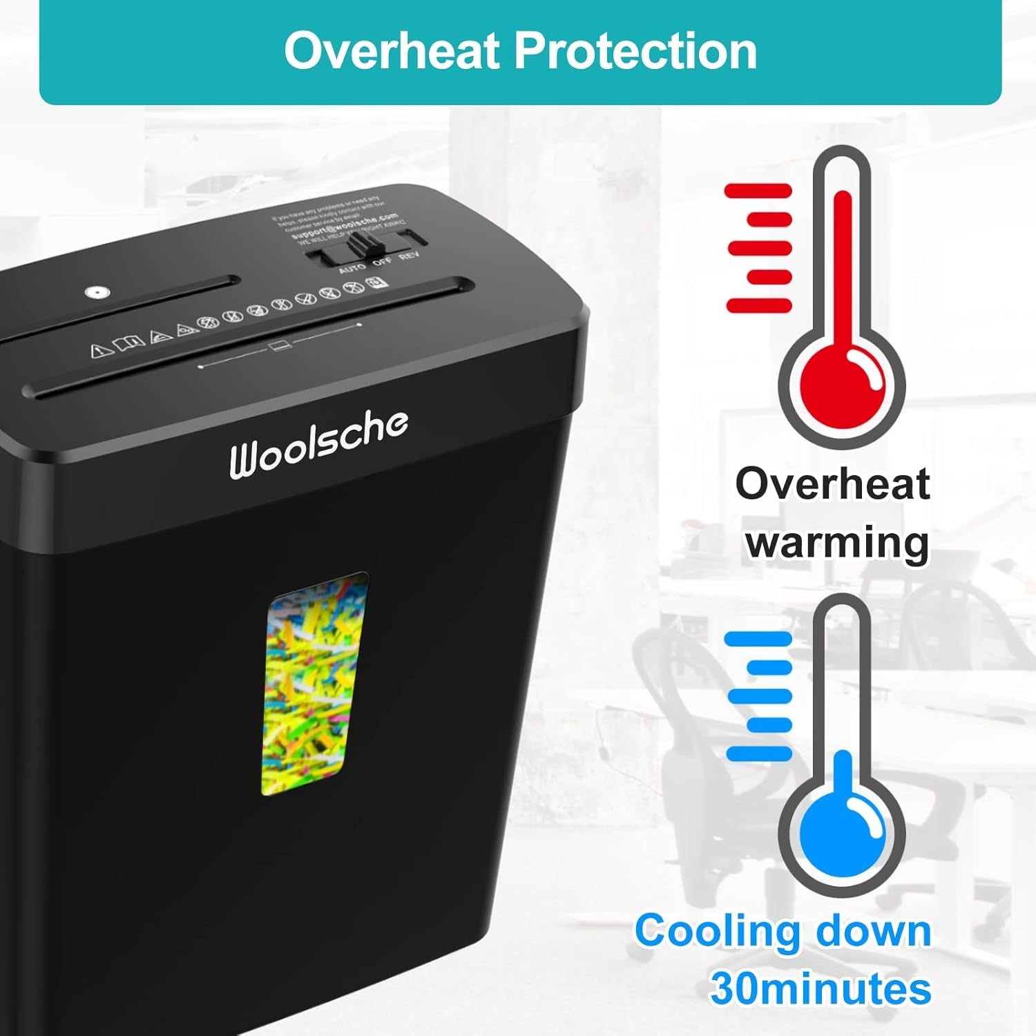 Paper Shredder -10 Sheets Of Paper Cut Horizontally With 3.43 Gallon Paper Basket - P-4 Security Level -3 Mode Designs - Shreds CDs And Credit Cards - Durable, Fast, Anti Paper Jam, Suitable For Home - DropOnline.co