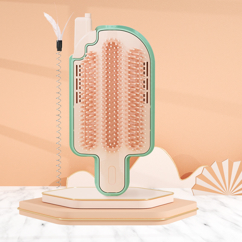 Cat Self Grooming Brush, Popsicle-Shaped, Corner Massage Comb, Cat Scratcher - DropOnline.co