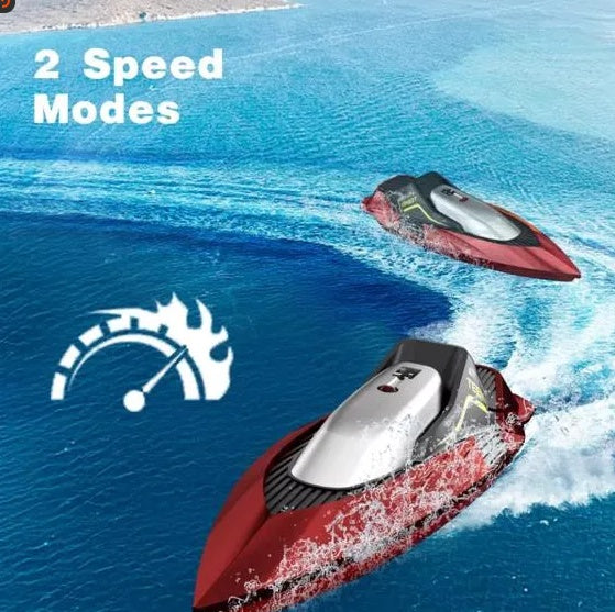 4DRC S5 RC Boat For Pools And Lakes, 2.4 GHz 20MPH Racing Boats, Rechargeable Battery,Low Battery Alarm,Gifts For Boys Girls,Logistics Is Randomly Sent By UPS USPS  FEDEX. - DropOnline.co
