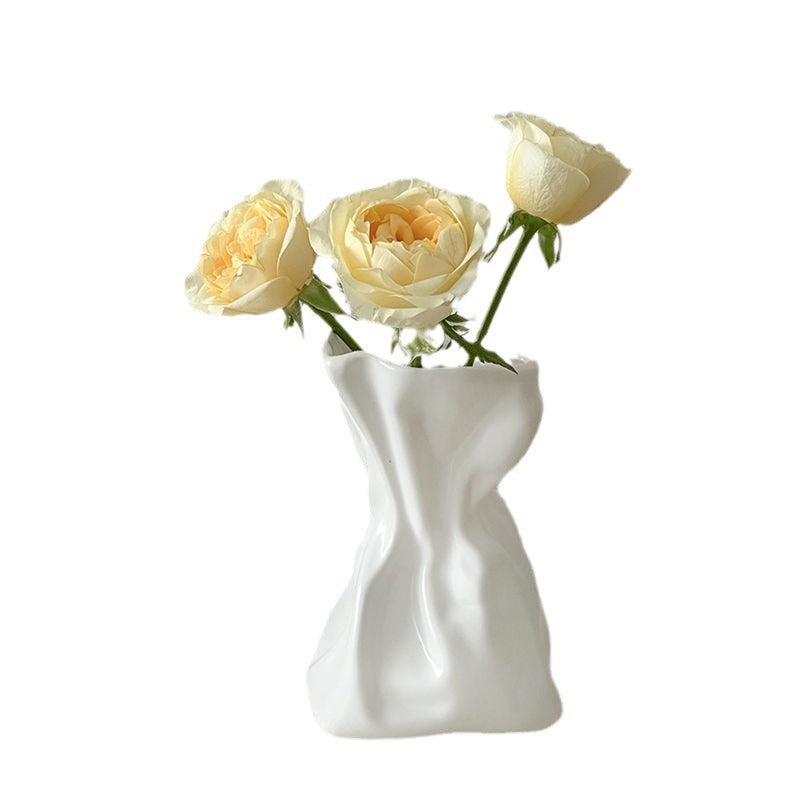 Simple Cream Style Vase Decoration Home Decoration - DropOnline.co
