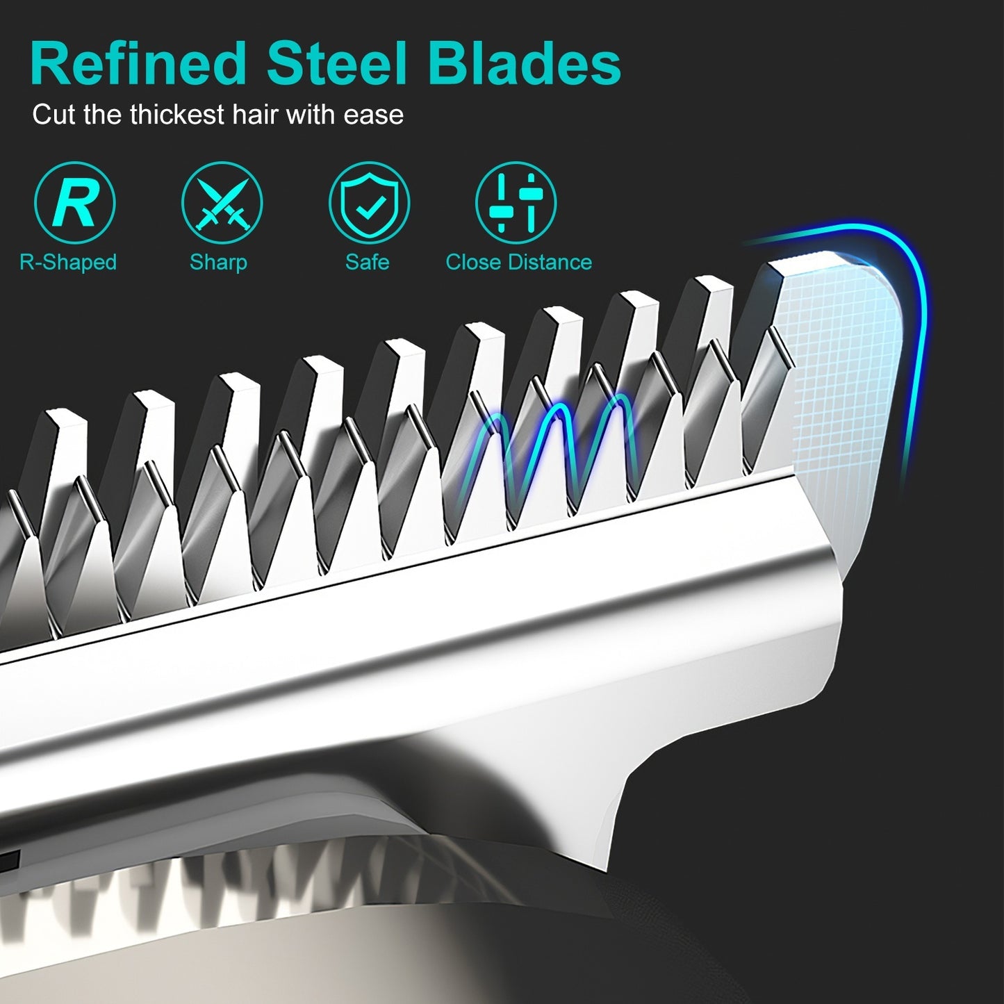 1Set All In One Beard Trimmer For Men With 5 Trimmer Heads IPX5 Waterproof Electric Razor For Face Nose Body Beard Cordless Hair Shaver Clipper Grooming Kit For Men Husband Father - DropOnline.co