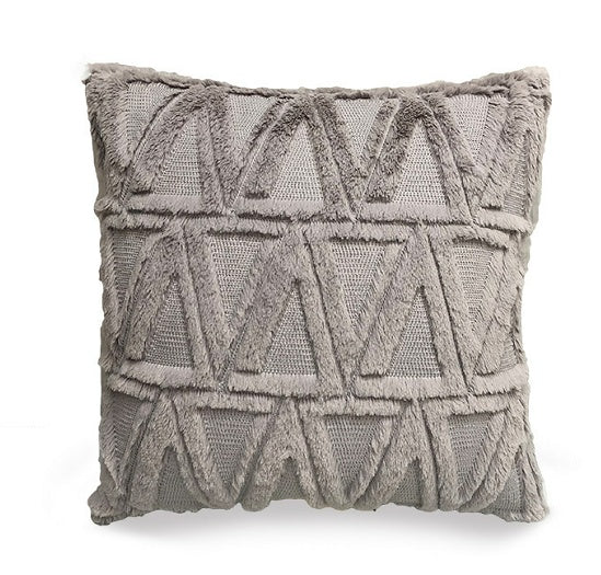 Plush Solid Color Sofa Pillowcase Living Room Cushion - DropOnline.co