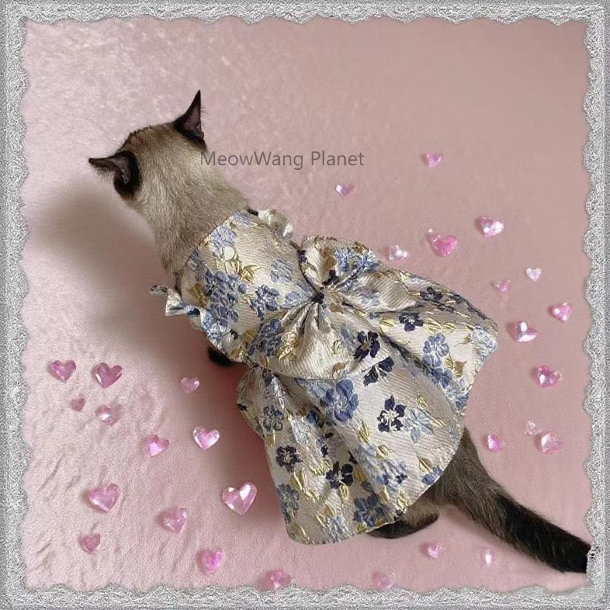 Dog Cat Clothes Pet Apparel Summer Floral Princess Dress For Small Dogs Cats New Season Lightweight Pet Apparel Cute Breathable Strappy Sundress Luxury Pet Gift For Cats Dogs - DropOnline.co