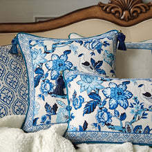 Blue And White Porcelain New Chinese Style Living Room Office Sofa Cushion Cover - DropOnline.co
