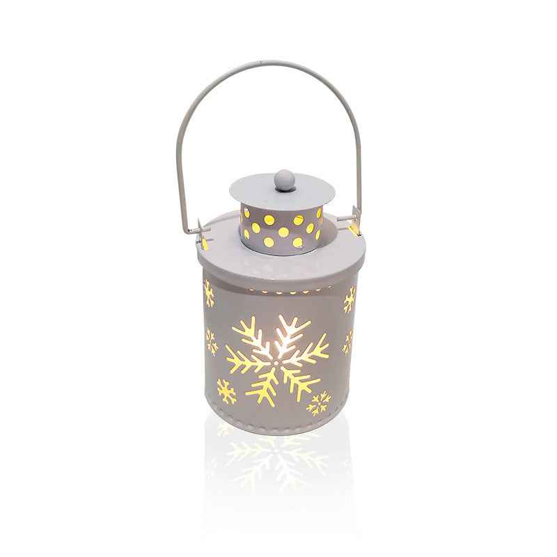 Christmas LED Candle Lantern - Nordic Style Electronic Wind Light Holiday Decoration - DropOnline.co