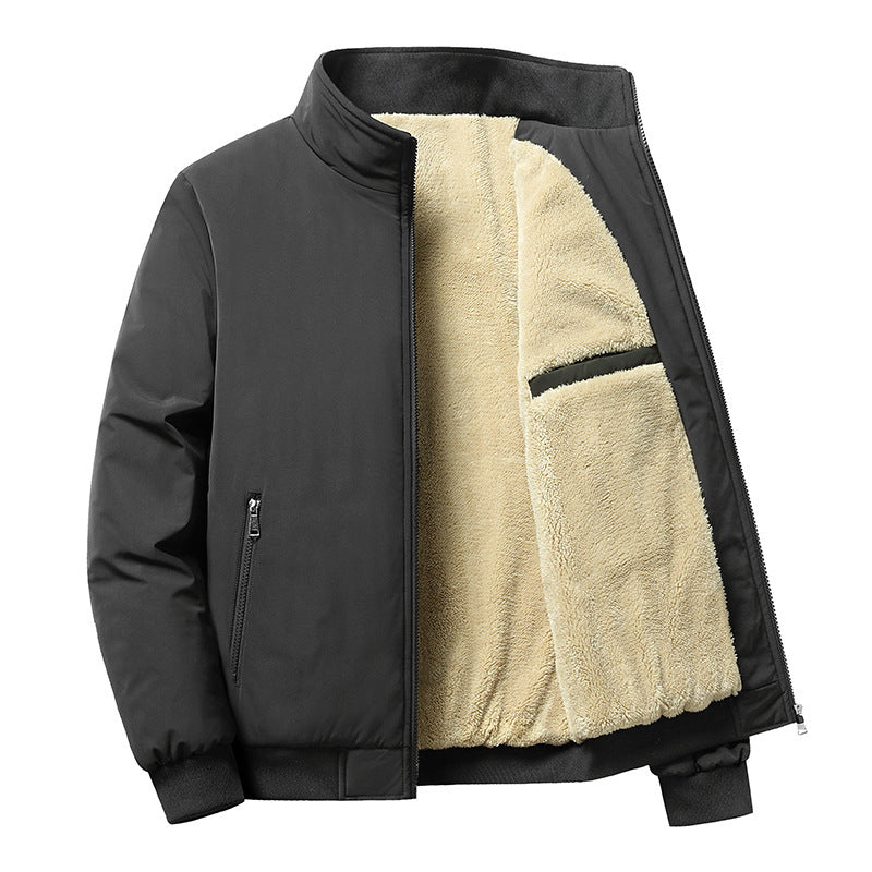 Collar Cotton-padded Coat Oversized Coat Men - DropOnline.co