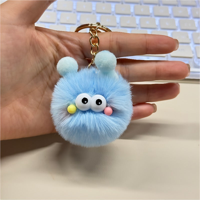 Cute Cartoon Plush Keychains, Made Of Soft And Fluffy Materials, Featuring Various Adorable Designs, Suitable For Home Decoration Or Everyday Use, Making For An Interesting Gift Choice. - DropOnline.co