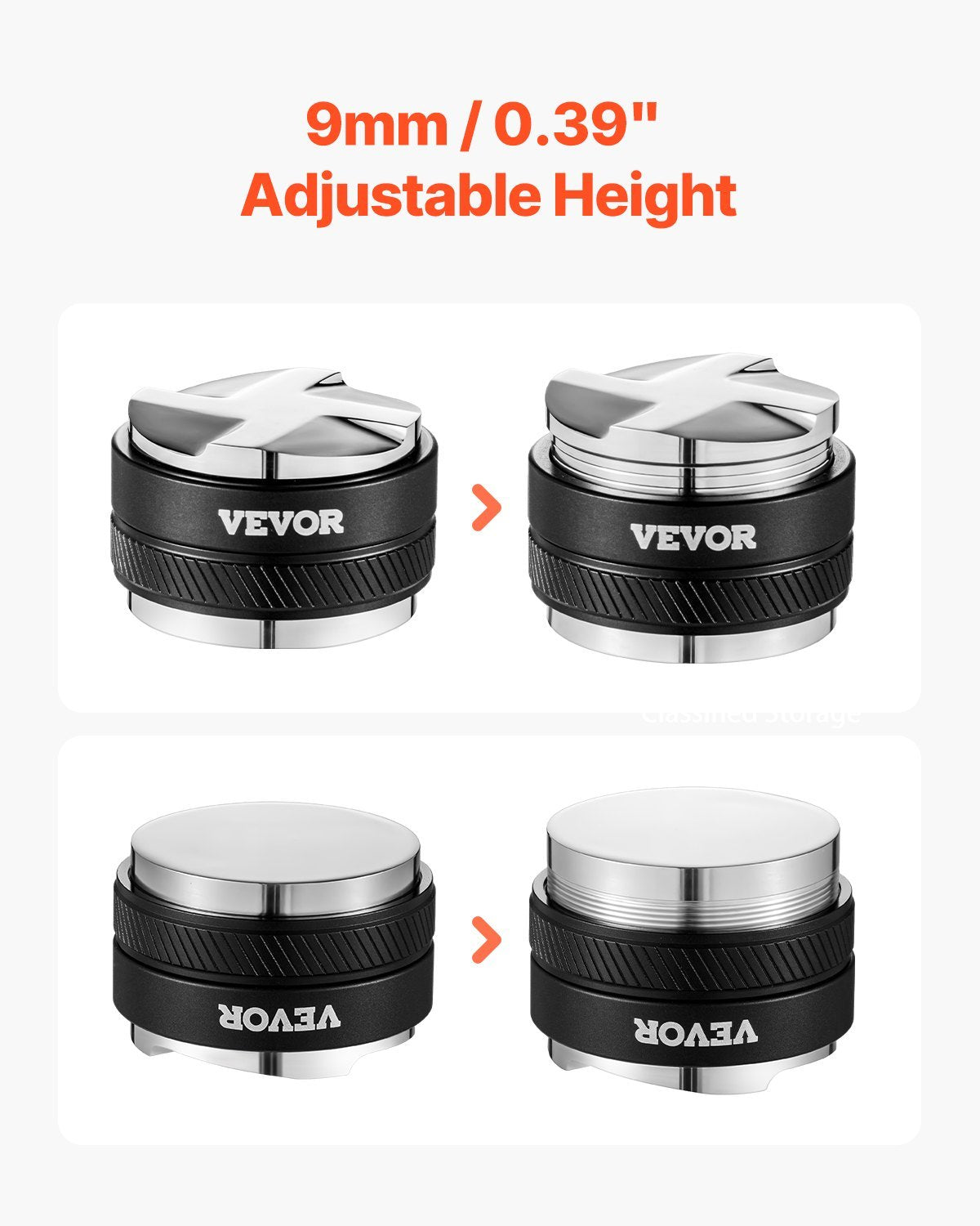 53mm Coffee Distributor 2-in-1 Adjustable Espresso Distributor For Home - DropOnline.co