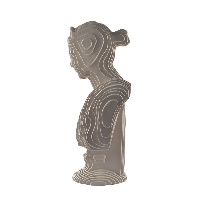 Modern Light Luxury Cut Female Character Art Sculpture Crafts Ornaments - DropOnline.co