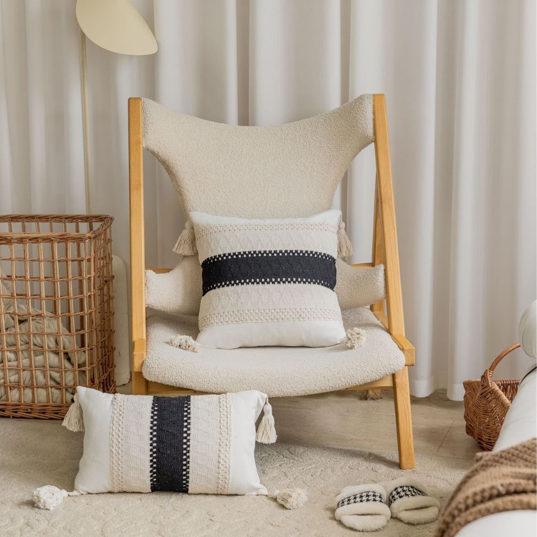 Jacquard Couch Pillow Bed Head Cushion Cover Without Core - DropOnline.co