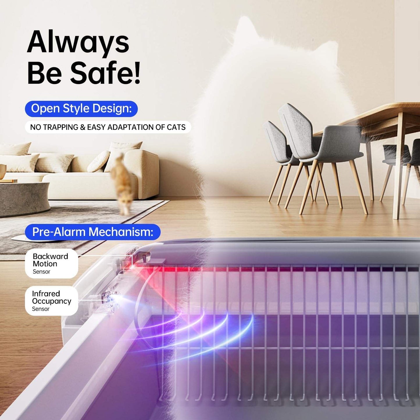 Automatic Cat Litter Box Self-cleaning Open Smart Cat Litter Box Cat Products - DropOnline.co