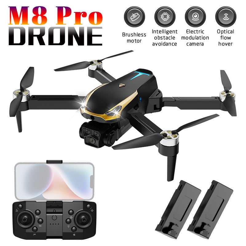 M8 Pro Drone Quadcopter Remote Control Handle Four Axis HD 6K Photography UAV Altitude Fixation Helicopter Toys - DropOnline.co