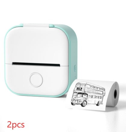 Portable Mini Thermal Label Printer Home Photo Printer Student Wrong Question Printer Bluetooth-compatible Mini Label Printer Price Tag - DropOnline.co