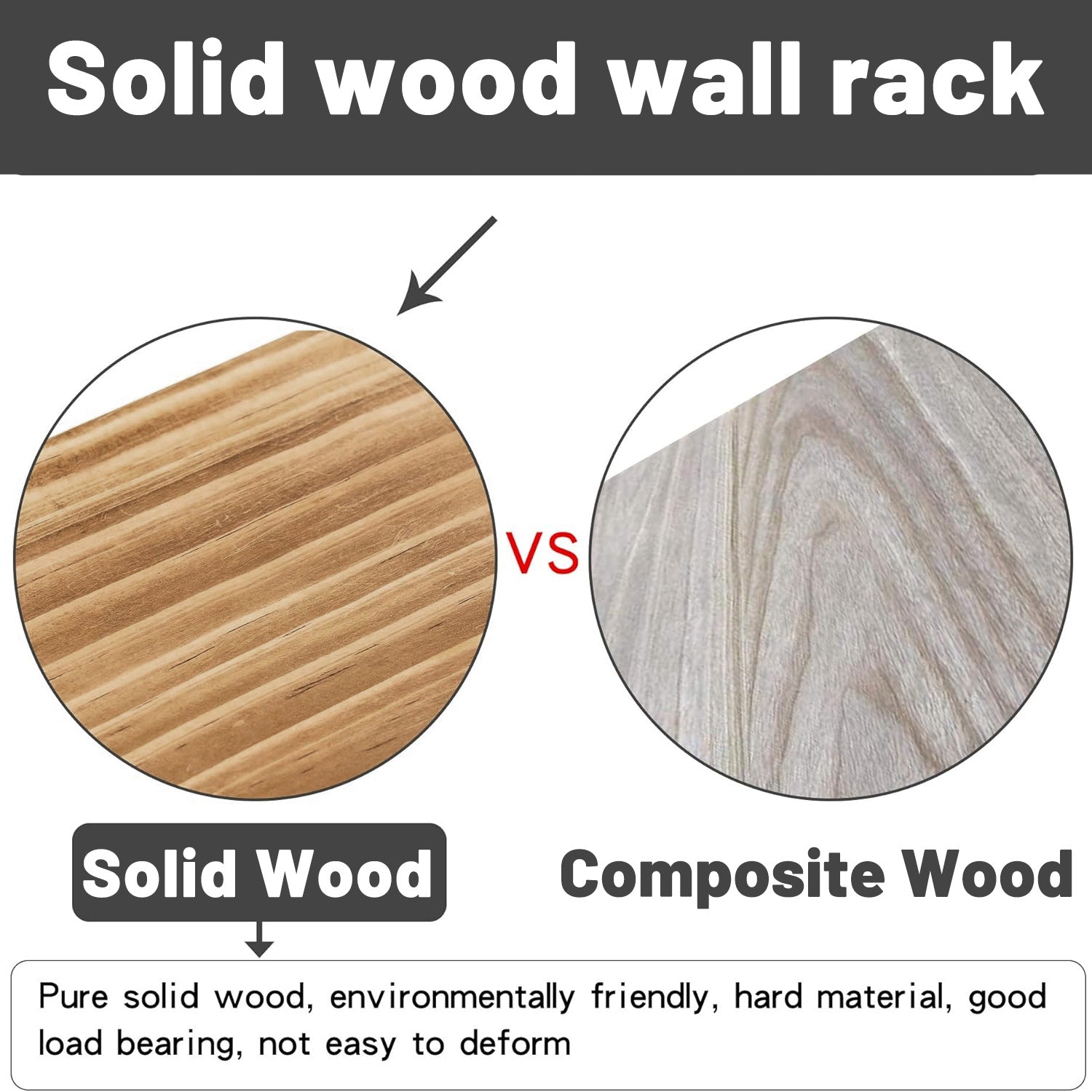 3 Pcs Wood Floating Shelves - DropOnline.co