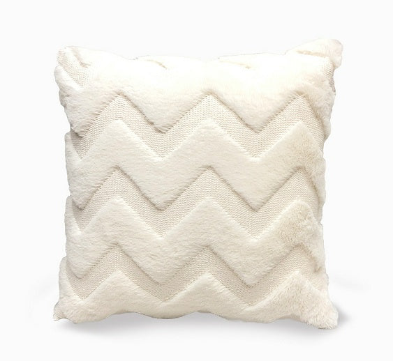 Plush Solid Color Sofa Pillowcase Living Room Cushion - DropOnline.co
