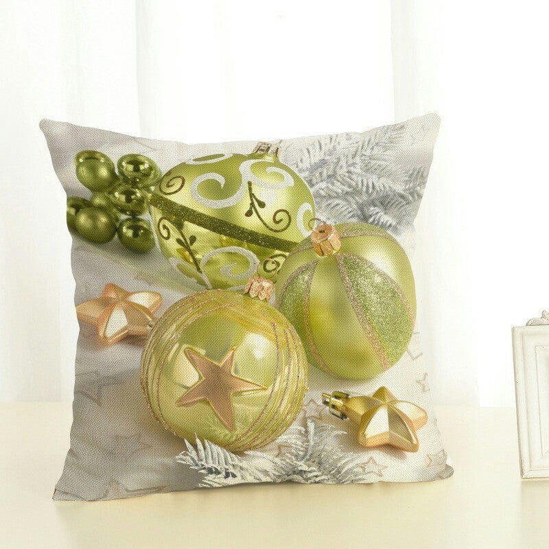Christmas Polyester Fabric Sofa Cushion And Pillowcase - DropOnline.co