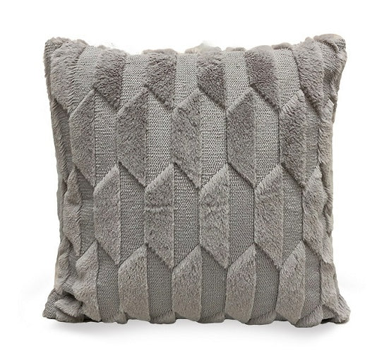 Plush Solid Color Sofa Pillowcase Living Room Cushion - DropOnline.co