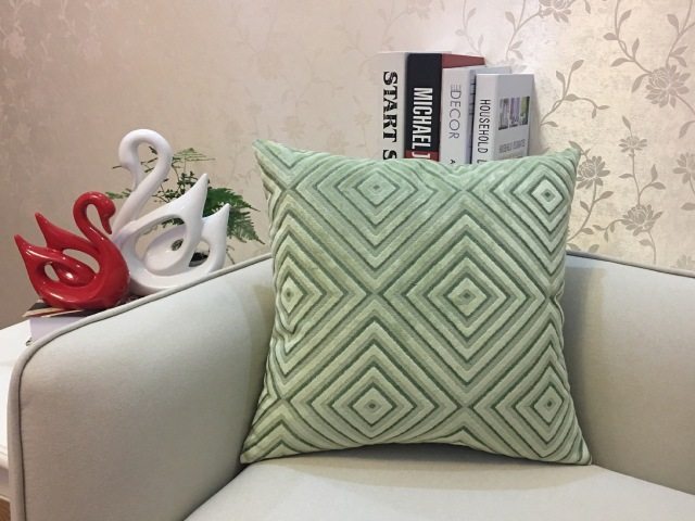 Home Decorative Sofa Throw Pillows Flannel Cushion Cover - DropOnline.co