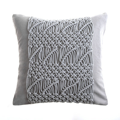 Hand-woven Cotton Thread Cushion Cover - DropOnline.co