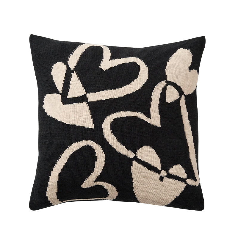 Cute Black And White Nordic Style Living Room Sofa Pillow Cushion With Core - DropOnline.co