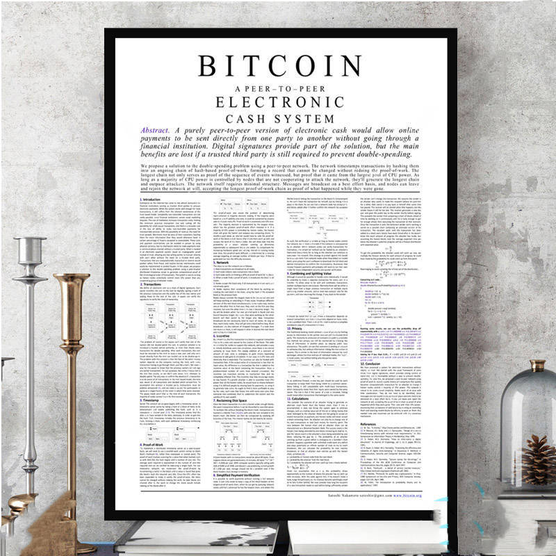 White Paper Poster Canvas Painting Wall Art Living Room Bedroom Decor - DropOnline.co