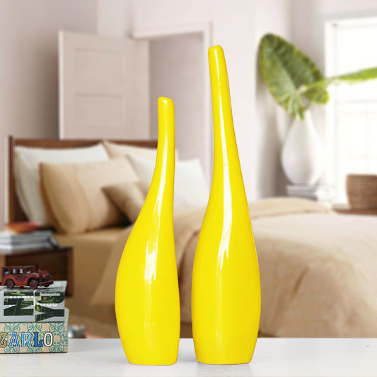 Nordic Gold Plating Ceramic Vases Model Room Home Decor - DropOnline.co