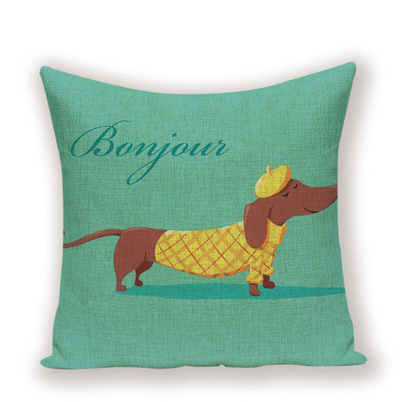 Dachshund Cushion Cover Fungus Sausage - DropOnline.co