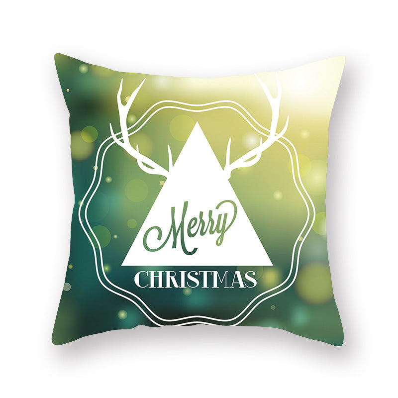 Christmas new peach skin cushion pillowcase - DropOnline.co