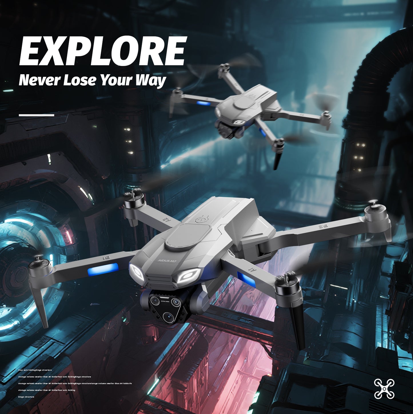 4DRC M7 GPS Drone With 4K Camera For Adults With Brushless Motor Follow Me,rc Quadcopter. - DropOnline.co